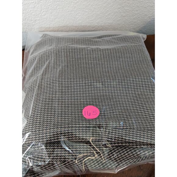 Ann Taylor Houndstooth Dress Pants 2 Black Brown Ankle Slit High Rise Trousers - Picture 11 of 11